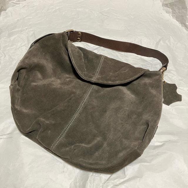 【minelli】 上質スエード × レザー イタリア製 ショルダーバッグ < 女性ファッション 【minelli】 上質スエード × レザー イタリア製 ショルダーバッグ < 女性ファッションの