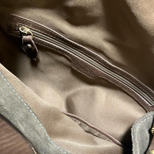 【minelli】 上質スエード × レザー イタリア製 ショルダーバッグ < 女性ファッション 【minelli】 上質スエード × レザー イタリア製 ショルダーバッグ < 女性ファッションの