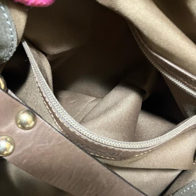 【minelli】 上質スエード × レザー イタリア製 ショルダーバッグ < 女性ファッション 【minelli】 上質スエード × レザー イタリア製 ショルダーバッグ < 女性ファッションの