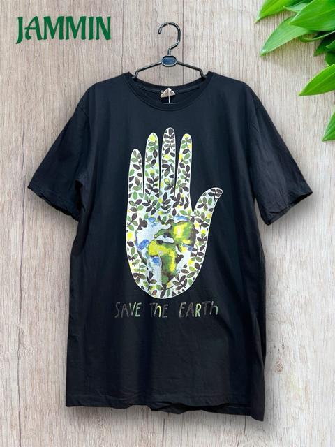 ボタニカル SAVE THE EARTH Tシャツ エスニック アジアン 地球を守る ヒッピー < 男性ファッション ボタニカル SAVE THE EARTH Tシャツ エスニック アジアン 地球を守る ヒッピー < 男性ファッションの