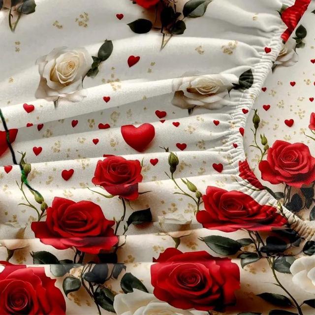 爆ヤス価格2390円★3枚セットの赤と白の薔薇クラスター、ロマンチック ベッドシートと枕カバー セミダブル120×200cm < インテリア/ライフ 爆ヤス価格2390円★3枚セットの赤と白の薔薇クラスター、ロマンチック ベッドシートと枕カバー セミダブル120×200cm < インテリア/ライフの