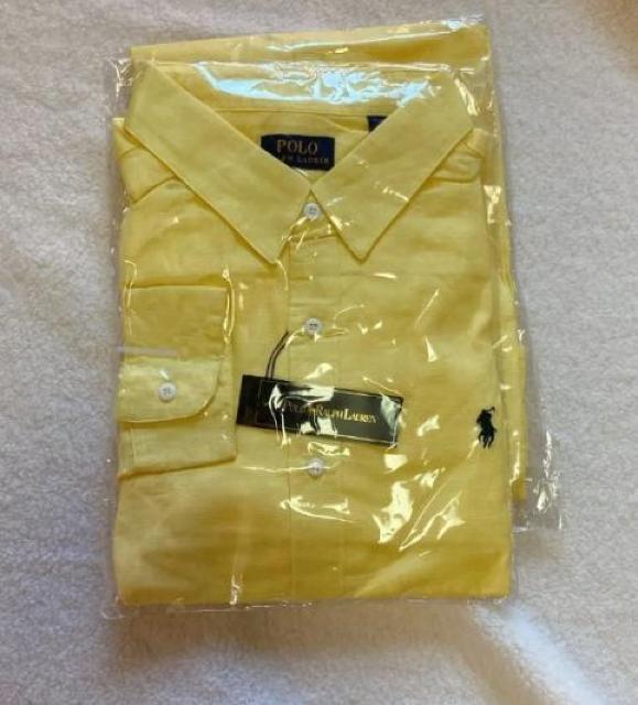 ポロ・ラルフローレン フィット  ボタンダウン  長袖  シャツ  イエロー  メンズ ※サイズ2XL < ブランド  ポロ・ラルフローレン フィット  ボタンダウン  長袖  シャツ  イエロー  メンズ ※サイズ2XL < ブランドの