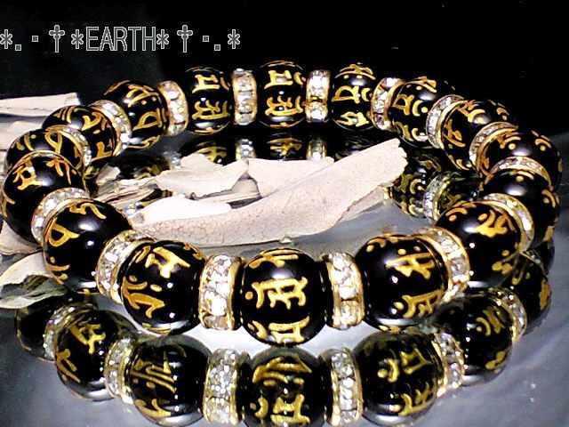 天然石★10ミリ金彫十二支守本尊梵字黒瑪瑙オラオラ数珠 < 男性アクセサリー/時計 天然石★10ミリ金彫十二支守本尊梵字黒瑪瑙オラオラ数珠 < 男性アクセサリー/時計の