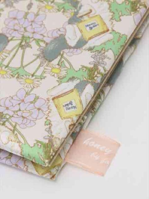 ハニーサロン・フラワーキャット柄ミラー。ホワイト < ブランド  ハニーサロン・フラワーキャット柄ミラー。ホワイト < ブランドの