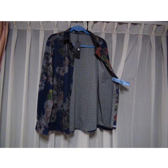 KTRのドレスシャツ(XL)ネイビー !。 < 男性ファッション  KTRのドレスシャツ(XL)ネイビー !。 < 男性ファッションの