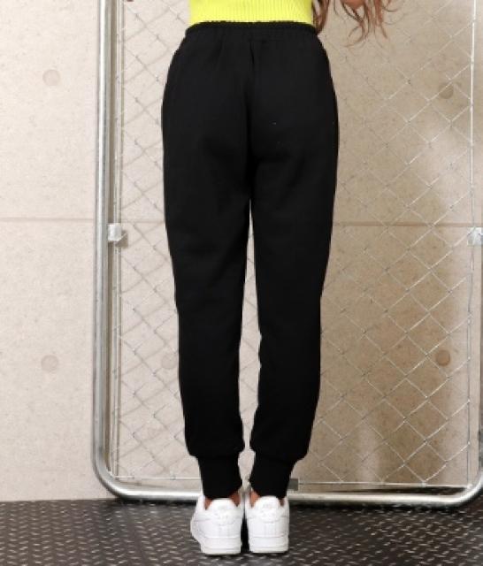 黒how's itgoing?プリントスエットパンツ < 女性ファッション  黒how's itgoing?プリントスエットパンツ < 女性ファッションの