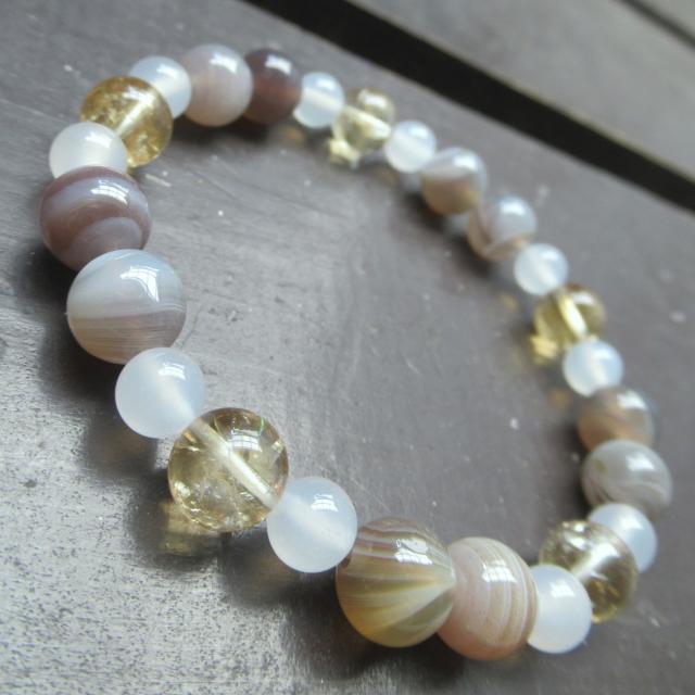 シトリンxボツワナアゲートxカルセドニー 天然石 < 女性アクセサリー/時計 シトリンxボツワナアゲートxカルセドニー 天然石 < 女性アクセサリー/時計の