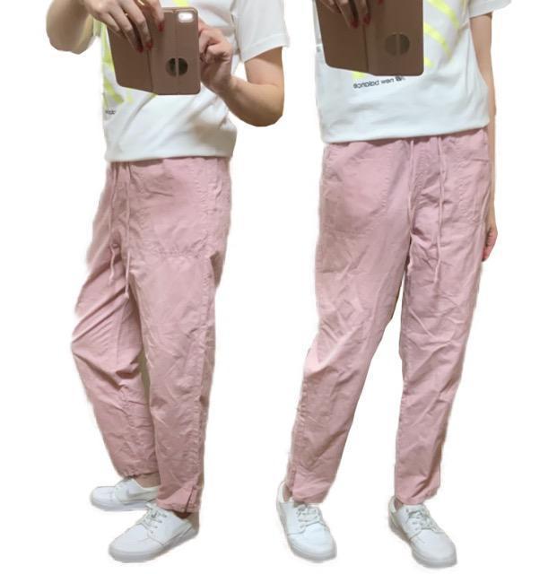 (ゴムXS)ZARA◎ボーイフレンド楽チンゴムパンツ◎ピンク < ブランド (ゴムXS)ZARA◎ボーイフレンド楽チンゴムパンツ◎ピンク < ブランドの