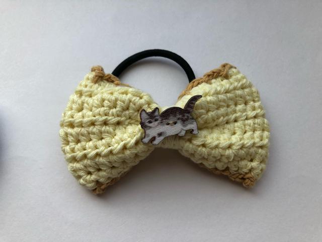 ハンドメイド ヘアゴム リボン ねこちゃん♪ < 女性ファッション  ハンドメイド ヘアゴム リボン ねこちゃん♪  < 女性ファッションの