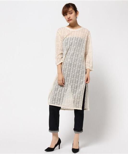 mysticレーススリットワンピース < ブランド  mysticレーススリットワンピース < ブランドの