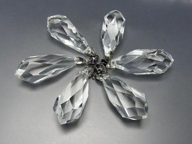 AA天然水晶 オリジナル しずく カット ペンダント 天然石 ステンレス ネックレス < 女性アクセサリー/時計  AA天然水晶 オリジナル しずく カット ペンダント 天然石 ステンレス ネックレス < 女性アクセサリー/時計の