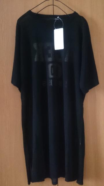 新品タグ付き☆シアー バックロゴトップス★ブラック☆ゆったり★カジュアル☆ < 女性ファッション 新品タグ付き☆シアー バックロゴトップス★ブラック☆ゆったり★カジュアル☆ < 女性ファッションの