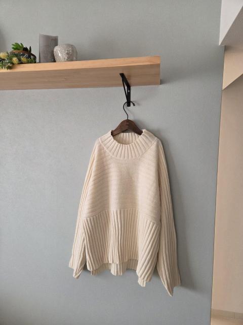 Lugnoncureニット★ミルクカラーのリブニット < ブランド Lugnoncureニット★ミルクカラーのリブニット < ブランドの