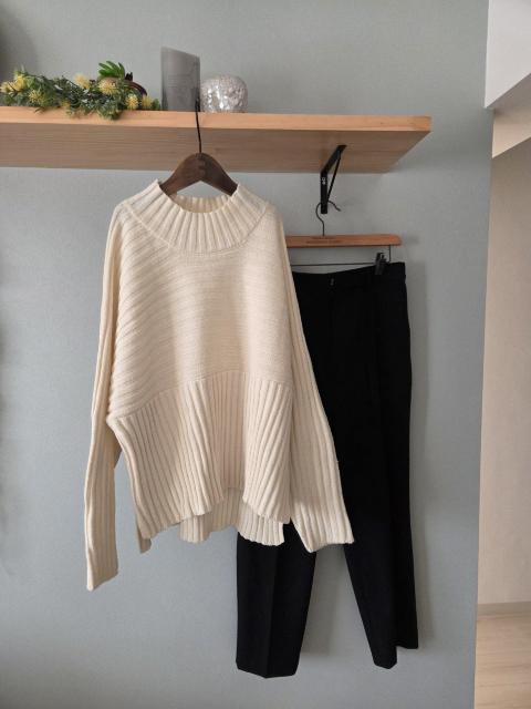 Lugnoncureニット★ミルクカラーのリブニット < ブランド Lugnoncureニット★ミルクカラーのリブニット < ブランドの