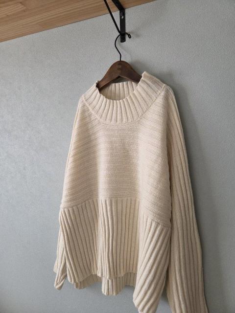 Lugnoncureニット★ミルクカラーのリブニット < ブランド Lugnoncureニット★ミルクカラーのリブニット < ブランドの