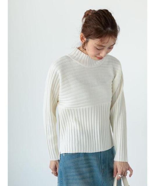 Lugnoncureニット★ミルクカラーのリブニット < ブランド Lugnoncureニット★ミルクカラーのリブニット < ブランドの