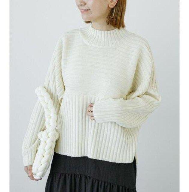Lugnoncureニット★ミルクカラーのリブニット < ブランド Lugnoncureニット★ミルクカラーのリブニット < ブランドの