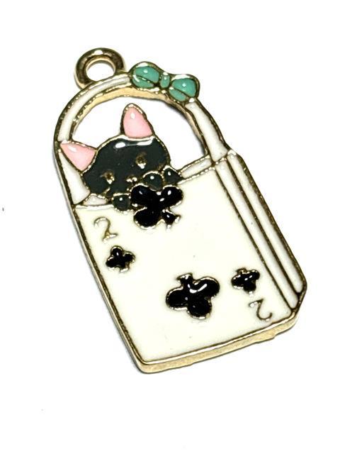 850 トランプのバック入り猫ちゃん 黒1個 ねこネコ 金属チャーム アクセサリーパーツ < ペット/手芸/園芸 850 トランプのバック入り猫ちゃん 黒1個 ねこネコ 金属チャーム アクセサリーパーツ < ペット/手芸/園芸の