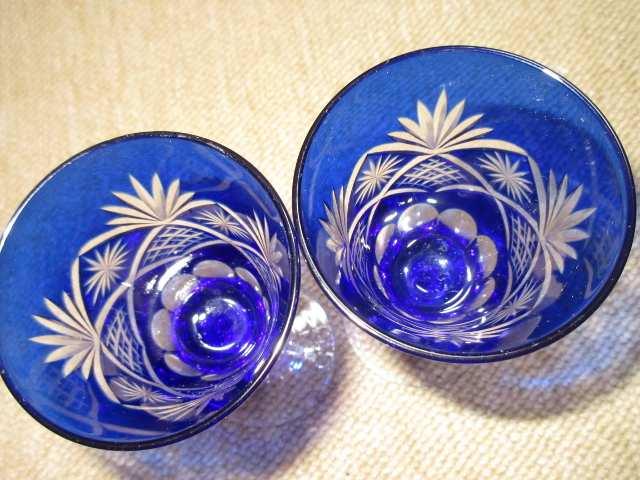 未使用☆切り子*ペアワイングラス*酒器*ガラス(ブルー系) < インテリア/ライフ  未使用☆切り子*ペアワイングラス*酒器*ガラス(ブルー系) < インテリア/ライフの