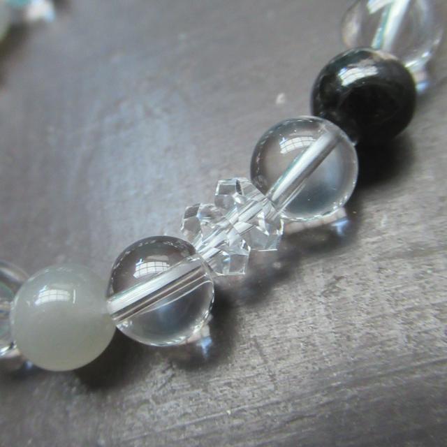 グレームーンストーンxハイパーシーンx水晶 天然石 < 男性アクセサリー/時計 グレームーンストーンxハイパーシーンx水晶 天然石 < 男性アクセサリー/時計の