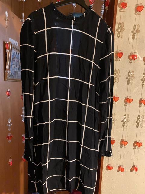 H&M エイチアンドエム黒白チェック柄 ワンピース サイズS  送料無料 < 女性ファッション  H&M エイチアンドエム黒白チェック柄 ワンピース サイズS  送料無料  < 女性ファッションの