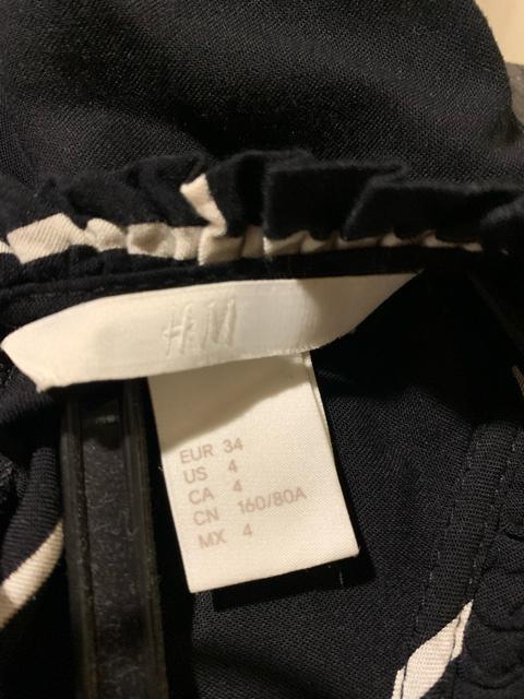 H&M エイチアンドエム黒白チェック柄 ワンピース サイズS  送料無料 < 女性ファッション  H&M エイチアンドエム黒白チェック柄 ワンピース サイズS  送料無料 < 女性ファッションの