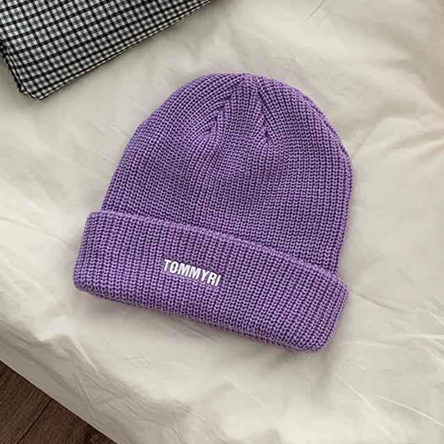 送料無料 新品 7カラー ニット帽子 レディース 英字ロゴ < 女性ファッション  送料無料 新品 7カラー ニット帽子 レディース 英字ロゴ < 女性ファッションの