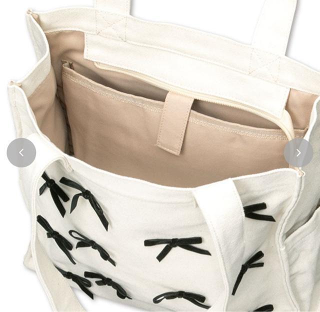 しまむら★ 辻ちゃんコラボ  リボントートバッグ(ホワイト) < ブランド  しまむら★ 辻ちゃんコラボ  リボントートバッグ(ホワイト) < ブランドの