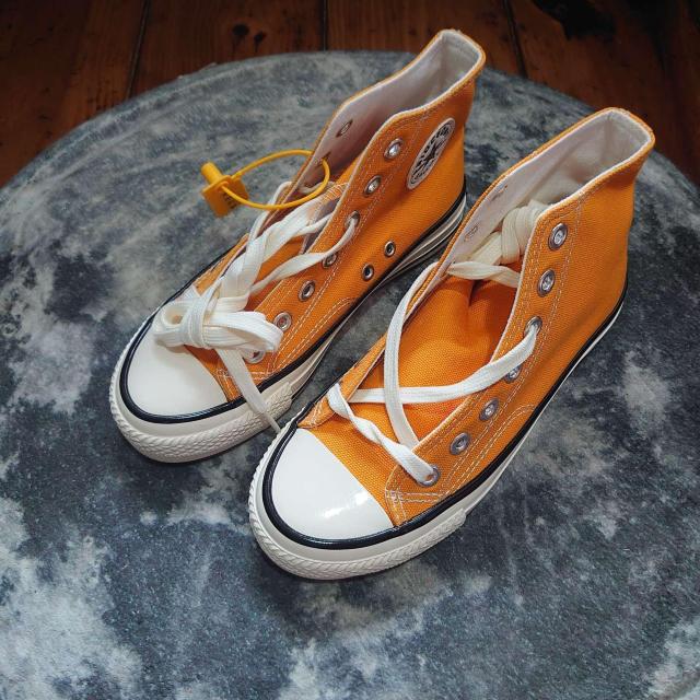 新品 23.5cm レディース スニーカー イエロー シューズ 靴 ミドルカット < 女性ファッション  新品 23.5cm レディース スニーカー イエロー シューズ 靴 ミドルカット  < 女性ファッションの