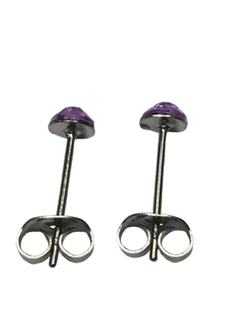 2個1セット 幅4mm ラインストーン スタッドピアス ライトパープル 両耳用 ステンレス アクリル製 シンプル つけっぱなしOK < 女性アクセサリー/時計  2個1セット 幅4mm ラインストーン スタッドピアス ライトパープル 両耳用 ステンレス アクリル製 シンプル つけっぱなしOK < 女性アクセサリー/時計の