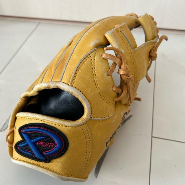 内野手用 HEXA SPORTS 軟式 グローブ 野球 右投げ ヘキサ国産グラブ < レジャー/スポーツ  内野手用 HEXA SPORTS 軟式 グローブ 野球 右投げ ヘキサ国産グラブ < レジャー/スポーツの