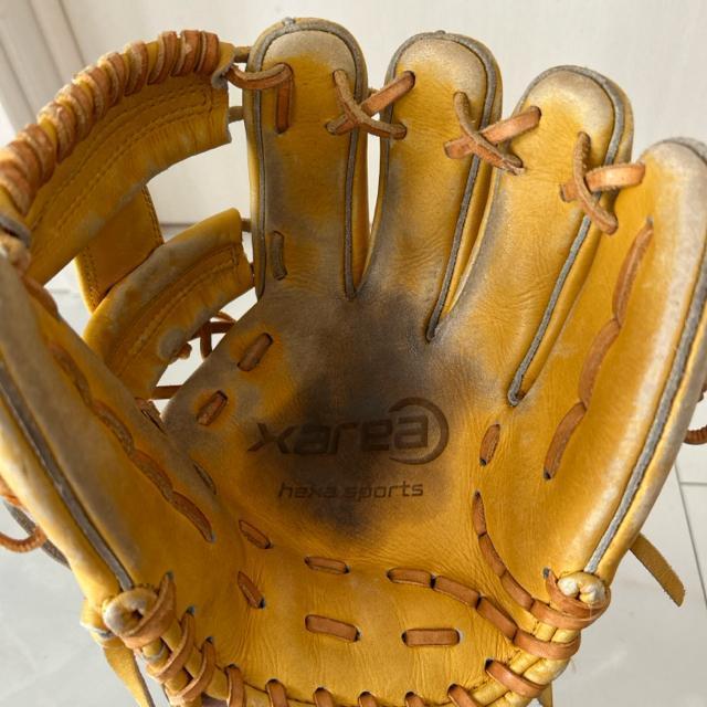 内野手用 HEXA SPORTS 軟式 グローブ 野球 右投げ ヘキサ国産グラブ < レジャー/スポーツ  内野手用 HEXA SPORTS 軟式 グローブ 野球 右投げ ヘキサ国産グラブ < レジャー/スポーツの