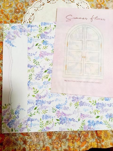 お裾分け☆藤の花レターセット☆ < インテリア/ライフ  お裾分け☆藤の花レターセット☆  < インテリア/ライフの