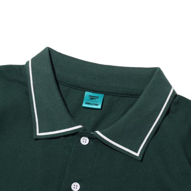 �V�i WIND AND SEA �~ Reebok x atmos �|���V���c S �O���[�� �����V���c POLO SHIRT �� �u�����h�� 