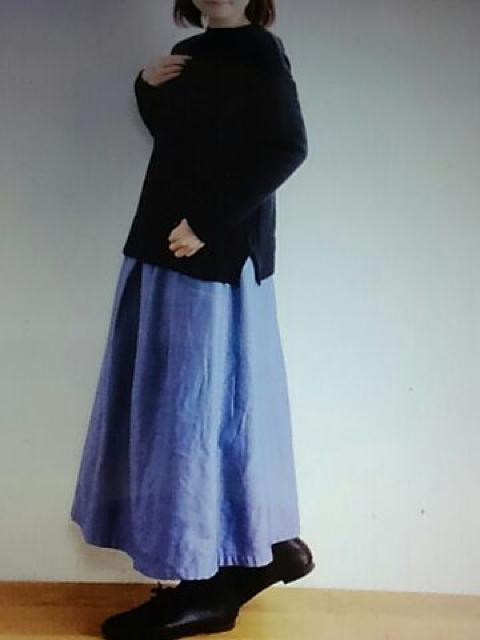 ▲▲▲▲▲▲▲▲*North Object*タックイージースカート Bシャンブレー 新品 L < 女性ファッション ▲▲▲▲▲▲▲▲*North Object*タックイージースカート Bシャンブレー 新品 L < 女性ファッションの