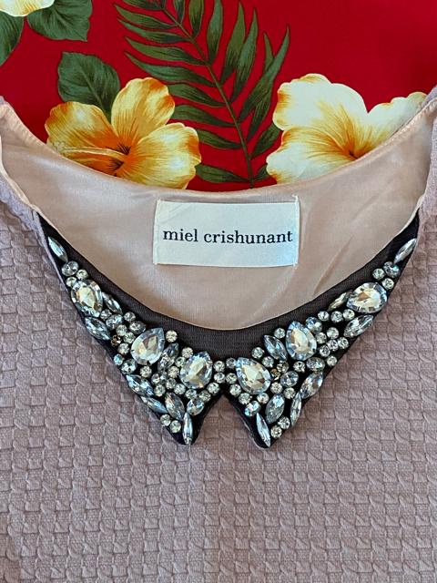 miel crishunant☆薄ピンク☆ワンピース☆キラキラビジュー襟☆ < ブランド miel crishunant☆薄ピンク☆ワンピース☆キラキラビジュー襟☆ < ブランドの
