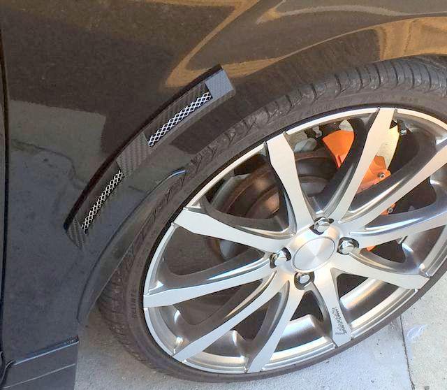 ダミーダクト 汎用 カーボン調 ワイド フェンダー モール < 自動車/バイク ダミーダクト 汎用 カーボン調 ワイド フェンダー モール < 自動車/バイク