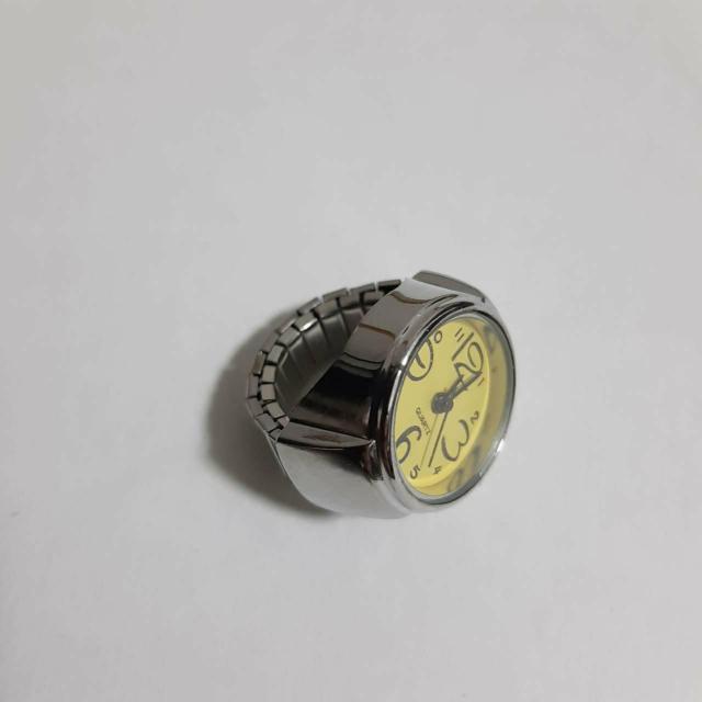 新品 未使用 指輪 時計 シンプル 9色対応 黄色  < 男性アクセサリー/時計  新品 未使用 指輪 時計 シンプル 9色対応 黄色  < 男性アクセサリー/時計の