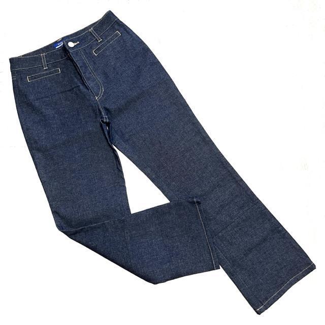 【美品】2WAYクロップド ストレートデニム/BURBERRY BLUE LABEL/サイズS < 女性ファッション  【美品】2WAYクロップド ストレートデニム/BURBERRY BLUE LABEL/サイズS < 女性ファッションの