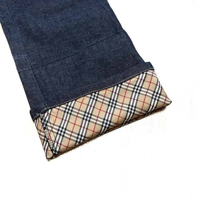【美品】2WAYクロップド ストレートデニム/BURBERRY BLUE LABEL/サイズS < 女性ファッション  【美品】2WAYクロップド ストレートデニム/BURBERRY BLUE LABEL/サイズS < 女性ファッションの