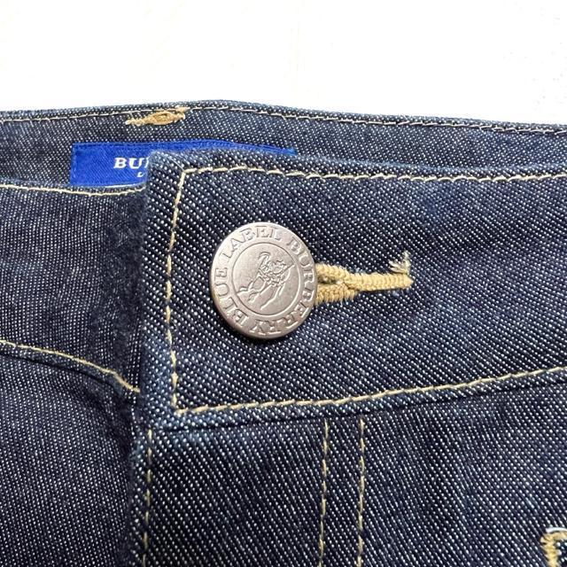 【美品】2WAYクロップド ストレートデニム/BURBERRY BLUE LABEL/サイズS < 女性ファッション  【美品】2WAYクロップド ストレートデニム/BURBERRY BLUE LABEL/サイズS < 女性ファッションの