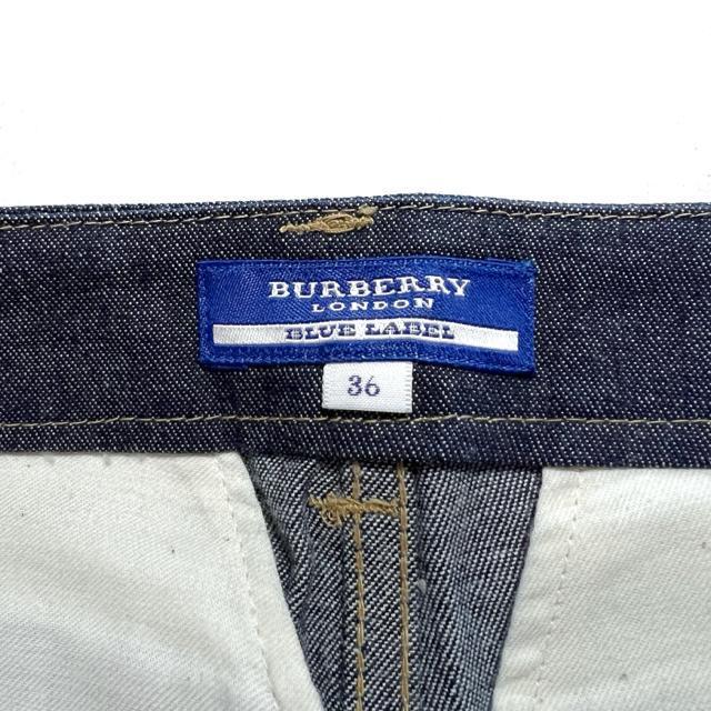 【美品】2WAYクロップド ストレートデニム/BURBERRY BLUE LABEL/サイズS < 女性ファッション  【美品】2WAYクロップド ストレートデニム/BURBERRY BLUE LABEL/サイズS < 女性ファッションの