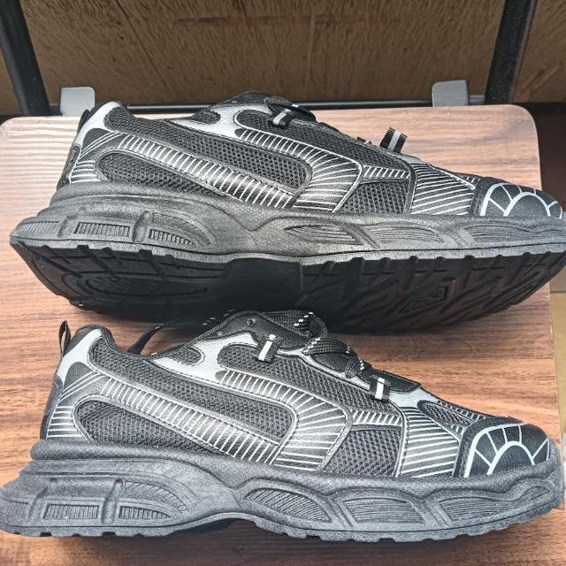 新品 25.5cm メンズ スニーカー ブラック シューズ 靴 41 おしゃれ < 男性ファッション  新品 25.5cm メンズ スニーカー ブラック シューズ 靴 41 おしゃれ < 男性ファッションの