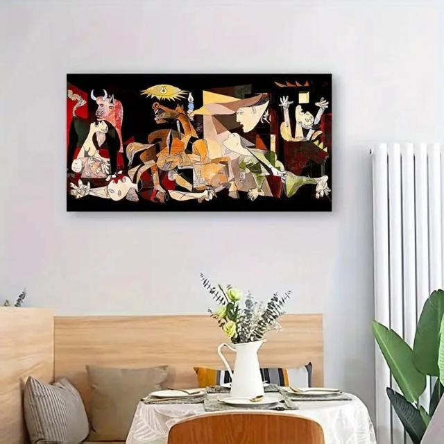 超お買い得1090円★ピカソの『グエルニカ』フレームレスキャンバスアートプリント 50×100cm < インテリア/ライフ  超お買い得1090円★ピカソの『グエルニカ』フレームレスキャンバスアートプリント 50×100cm < インテリア/ライフの