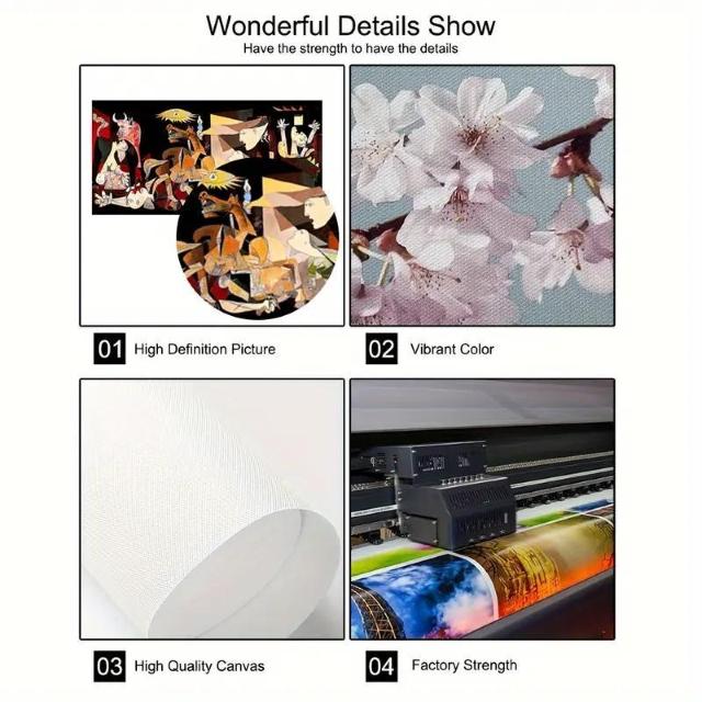 超お買い得1090円★ピカソの『グエルニカ』フレームレスキャンバスアートプリント 50×100cm < インテリア/ライフ  超お買い得1090円★ピカソの『グエルニカ』フレームレスキャンバスアートプリント 50×100cm < インテリア/ライフの