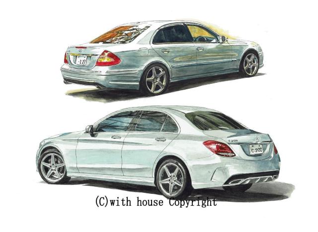 GC-1513ベンツE350/C200限定版画サイン額装作家平右ヱ門 < 自動車/バイク GC-1513ベンツE350/C200限定版画サイン額装作家平右ヱ門 < 自動車/バイク