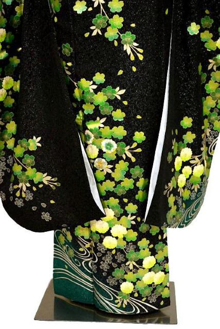 振袖 最高峰 新品同様 暈し染め 金駒; 金銀糸シシュウ 金通し地 枝垂れ桜 流水 身丈159.5cm 裄丈63cm T3654 < 女性ファッション 振袖 最高峰 新品同様 暈し染め 金駒; 金銀糸シシュウ 金通し地 枝垂れ桜 流水 身丈159.5cm 裄丈63cm T3654 < 女性ファッションの