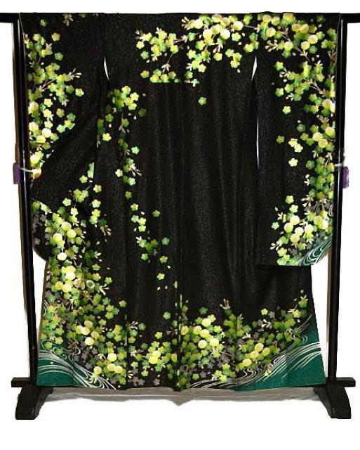 振袖 最高峰 新品同様 暈し染め 金駒; 金銀糸シシュウ 金通し地 枝垂れ桜 流水 身丈159.5cm 裄丈63cm T3654 < 女性ファッション 振袖 最高峰 新品同様 暈し染め 金駒; 金銀糸シシュウ 金通し地 枝垂れ桜 流水 身丈159.5cm 裄丈63cm T3654 < 女性ファッションの