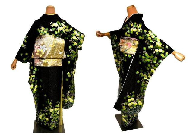 振袖 最高峰 新品同様 暈し染め 金駒; 金銀糸シシュウ 金通し地 枝垂れ桜 流水 身丈159.5cm 裄丈63cm T3654 < 女性ファッション 振袖 最高峰 新品同様 暈し染め 金駒; 金銀糸シシュウ 金通し地 枝垂れ桜 流水 身丈159.5cm 裄丈63cm T3654 < 女性ファッションの