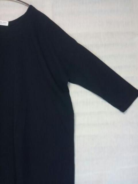 ●ナチュラルコットン素材の ゆったり*シンプル ワンピース●新品ブラック < 女性ファッション ●ナチュラルコットン素材の ゆったり*シンプル ワンピース●新品ブラック < 女性ファッションの